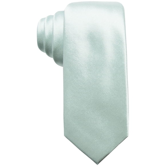 Alfani Mens Solid Silk Self-tied Necktie, Green, One Size
