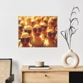 thumbnail image 6 of Kdxio Sunglasses Yellow Duck Pattern Canvas Wall Art for Living Room Wall Decor for Bedroom Bathroom Modern Framed Canvas Art Prints Ready to Hang,Horizontal, 6 of 6