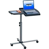 Techni Mobili Deluxe Rolling Laptop Stand, Graphite - 30 x 16 x 36 in.