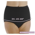 thumbnail image 4 of Lot de 3 Culottes de Contrôle de Vessie Réutilisables pour Femmes, Absorption Maximale, Noir, 2X (Convient aux Hanches : 45-48 Pouces), 4 of 10