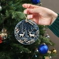 thumbnail image 5 of Nmdmisc Christmas Tree Decorations Christmas Hanging Ornament Christmas Tree Round Decoration Christmas Tree Hanging Pendants for Family Colleagues Friend,3.15", 5 of 7