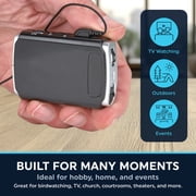 Sound Amplifier - Pocket Sound Voice Enhancer Device with Duo Mic/Ear Plus Extra Headphone and Microphone Set, Personal Hearing Amplifier Device by MEDca