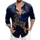 thumbnail image 1 of Playeras Deportivas Para Hombre, Camiseta De Manga Corta Con Solapa Y Estampado Digital 3D De Papá Noel Navideño, 1 of 7