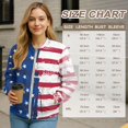 thumbnail image 7 of DISNIMO American Flag Printed Jackets for Women Trendy Sweatshirts Long Sleeve Outerwear Jacket Fall Winter Outfits, XL, 7 of 7