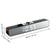 thumbnail image 3 of Reloj con altavoz y Bluetooth, reloj despertador de escritorio largo con audio y espejo, sonido de despertador., 3 of 9