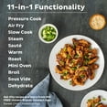 thumbnail image 4 of Instant Pot Duo Crisp 11-in-1 Air Fryer and Electric Pressure Cooker Combo with Multicooker Lids that Air Fries, Steams, Slow Cooks, Sautés, Dehydrates and More, Free App With 1900 Recipes, 8 Quart, 4 of 9