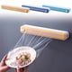 thumbnail image 1 of Cortador magnético de película plástica montado en la pared para cocina - Dispensador ajustable de ABS para papel de aluminio, envoltura, papel encerado - Caja de almacenamiento de fácil corte con, 1 of 5