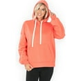 thumbnail image 2 of Simply Fashion Hoodie Kangaroo Pocket SweatShirts,D.CORAL,LARGE, 2 of 2