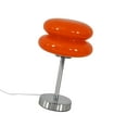 thumbnail image 6 of perfeclan Egg Tart Lamp 3 Colors Changing Glass Bedside Lamp for Party Bar Living Room Orange, 6 of 9