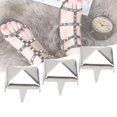thumbnail image 1 of Dioche Square Rivet,400 Sets 4MM-7MM DIY Leathercraft Spike Rivets Square Spike Studs Bags Shoes Belt Accessories,Spike Stud, 1 of 7