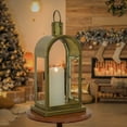 thumbnail image 4 of 16 in. Arched Candle Lantern, Christmas Themed Home Decor, Small, Antique Bronze, 4 of 4