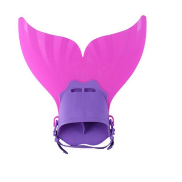 Palmes de Natation Ajustables pour Sirène pour Enfants et Adultes, une-Pièce, Queue à Bascule avec Palmes de Plongée à Bascule pour l'Entraînement à la Natation
