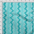 thumbnail image 4 of oneOone Polyester Spandex Turquoise Blue Fabric Animal Skin Craft Projects Decor Fabric Printed By The Yard 56 Inch Wide, 4 of 4