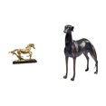 thumbnail image 1 of Figura Decorativa De Resina De Un Perro Galgo, Ideal Para Decorar Escritorios, Estanterías, Salas De Estar O Cualquier Espacio Navideño., 1 of 8