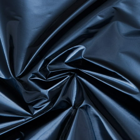 Metallic Blue Stretch PVC fabric for fashion and upholstery