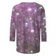 thumbnail image 5 of Heisall Womens Tops 3/4 Sleeve Round Neck Loose Casual Tshirts Striped Print Pullover, 5 of 6