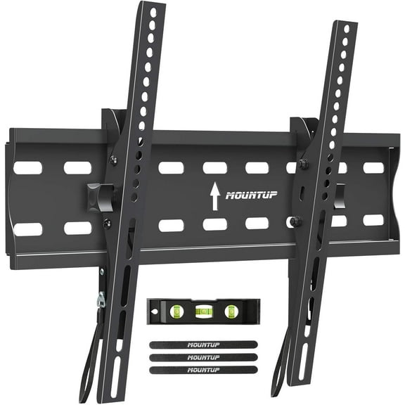 Tilting TV Wall Mount Bracket for 26-55 Inch Flat Screen TVs/Curved TVs, Low Profile TV Wall Mount TV Bracket