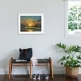 thumbnail image 3 of Art.com Sailboat Against A Background Of Sea Sunset, Oil Painting Art Print by Lilun, White Frame Wall Art, 29" x 23", 3 of 5