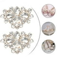 thumbnail image 6 of Raindrops Golden Crystal Shoe Clips for Women Rhinestone Shoe Decoration Elegant Accessories for Various Occasions Size 1 Pair, 6 of 8