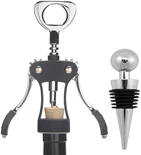 Rabbit Style Lever Corkscrew - Premium Zinc Alloy Wine Opener With Foil Cutter