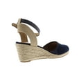 thumbnail image 2 of Style & Co. Womens Mailena Faux Leather Metallic Wedge Sandals, 2 of 2