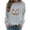 Gray #3, variant on Luivaraty Sweatshirt for Women Crew Neck Fall Outfits Tops Casual Losse Long Sleeve Halloween Rhinestone Spooky Season Graphic Sweatshirt, S-2XL