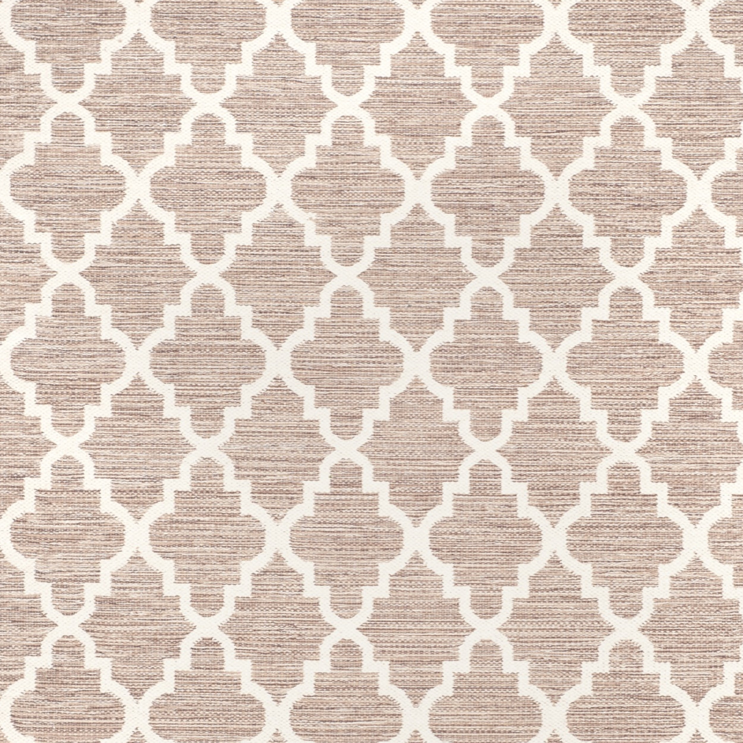 SAFAVIEH Montauk Crispian Geometric Quatrefoils Cotton Area Rug, Beige/Ivory, 11' x 15'
