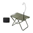 thumbnail image 2 of Mesa de camping plegable,Mesa de camping plegable de acero al carbono ligera,Mesa de camping para interior y exterior,mesa para patio trasero,Bolsa de transporte para mesa de picnic y, 2 of 8