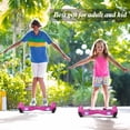 thumbnail image 3 of LIEAGLE Hoverboard 6.5" Two-Wheel Self Balancing Hoverboard with LED Lights Electric Scooters Hoverboard for Kids Purple(Without Bluetooth), 3 of 5
