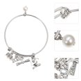 thumbnail image 3 of Unique 2022 Graduation Theme Bracelet Bangle Jewelry Gift for Graduates Silver, 3 of 8