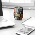 thumbnail image 3 of 12oz Stemless Wine Tumblers Halloween Spooky Words and Icons Vacuum Insulated Stainless Steel Travel Tumbler Cups Mug with Lid and Straw for Champaign,Cocktail,Beer with Cleaning Brush, 3 of 5