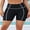 Black1, variant on Women's Sport Short High Waisted with Pockets Board Short Swimsuit Bottom