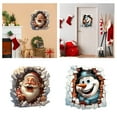 thumbnail image 6 of YWIYIUD 1PC Christmas Window Wall Stickers, 16inch Funny Wall Breaking Snowman Window Stickers Christmas Living Room Decoration Christmas Door Stickers for Xmas Window Wall Refrigerator Decorations, 6 of 7
