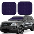 thumbnail image 2 of Picia Mathematical Symbols 2 Piece Car Windshield Sun Shade Foldable | Foldable Sun Shield for Front Window Blocks UV Rays and Keeps Your Vehicle Cool-Small, 2 of 7