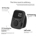 thumbnail image 5 of LED Electronic Counter Rechargeable with Time Counter Convenient 5-Digit Adjustable Finger Ring Counter Brown,1 * Finger ring counter 1 * USB charging cable,Brown, 5 of 6