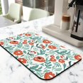 thumbnail image 2 of 2 Pack Washable Rubber Leaves Multicolored Flower Dish Drying Mats for Kitchen Counter Home Large Coffee Bar Pad Accessories and Decor for Utensils Stemware (2pcs 18''x24''+19.5''x12''), 2 of 6