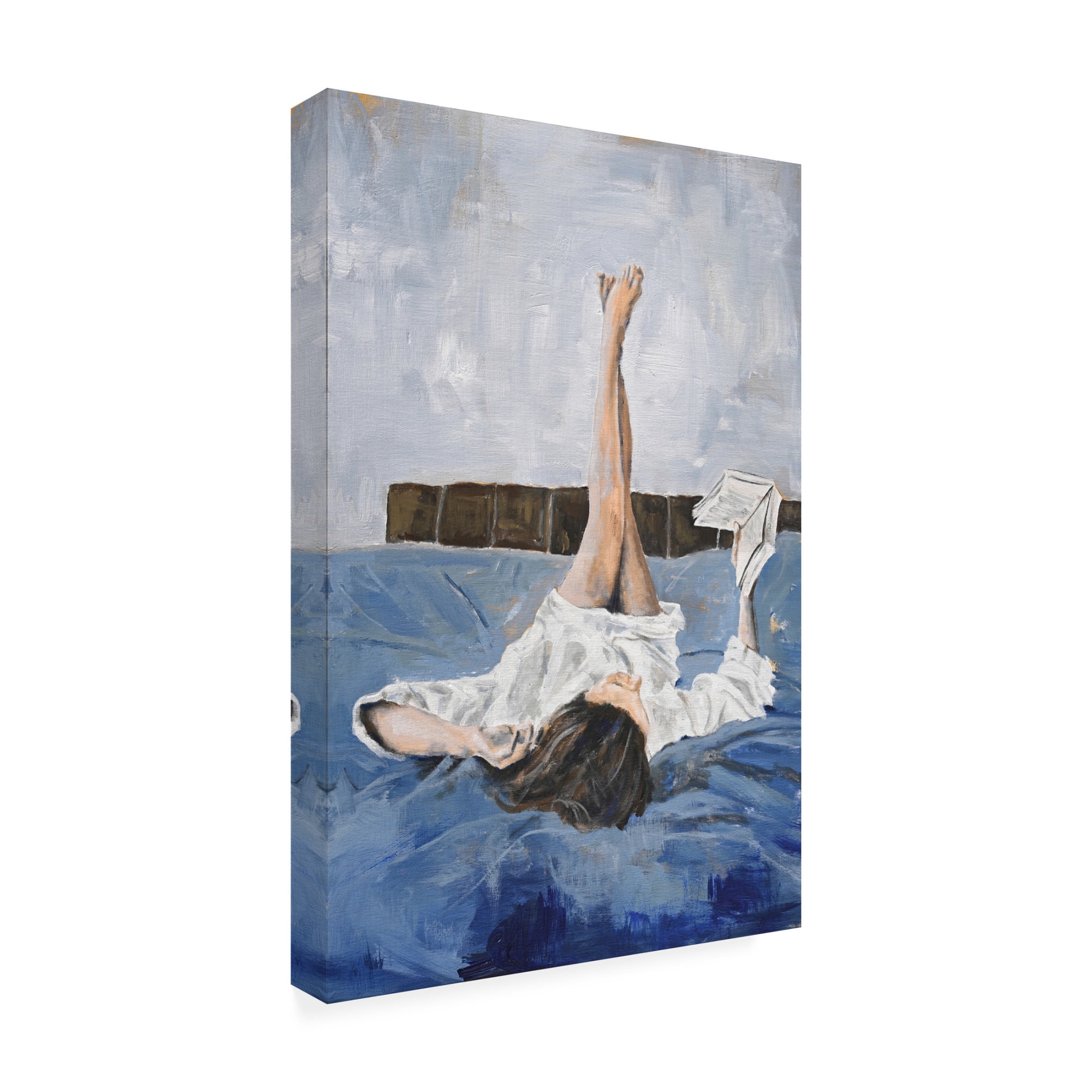 Canvas Wall Art - Design Fabrikken 'Storytelling' Wall Art for Living Room, Bedroom, or Office Décor by Trademark Fine Art - 12 x 19 Inches