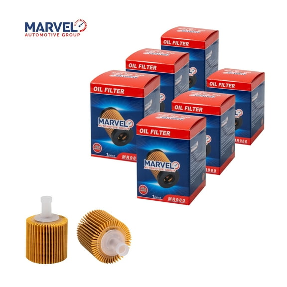 Marvel Oil Filter Synthetic MR980 (04152-YZZA6) Fits Toyota Prius 10-17, Lexus CT200h 11-17, Pontiac Vibe 09-10, Scion iM 2016