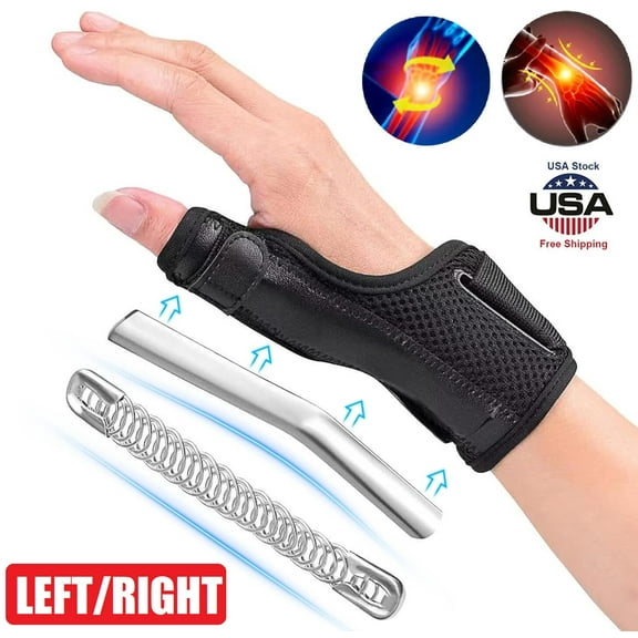Carpal Tunnel Wrist Brace & Thumb Spica Splint. Wrist & Thumb Immobilizer Brace. Wrist Brace for Arthritis Tendonitis Wrist Pain Fracture (Left Right)