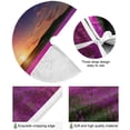 thumbnail image 2 of FMSHPON Pink Flowers Field Xmas Christmas Tree Skirt Stand Mat for Holiday Party Decoration Indoor Outdoor 48 inches, 2 of 6