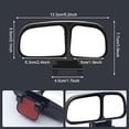 thumbnail image 4 of Espejo retrovisor de ángulo amplio para coche, espejo retrovisor 2 en 1 con ángulo ajustable, espejo auxiliar para coche, SUV, RV, izquierda, 1 unidad, 4 of 5