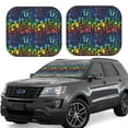 thumbnail image 2 of Bingfone Magical Mushrooms and Flowers Windshield Sun Shade 2-Piece Foldable Car Front Window Sunshade for Most Sedans SUV Truck-Medium, 2 of 7