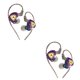 thumbnail image 2 of Seitruly ZX3 Auriculares con cable Cable TPE Auriculares internos de 360 grados Auriculares para hacer ejercicio con cubierta de silicona Colorido sin micrófono 2Conjunto, 2 of 6