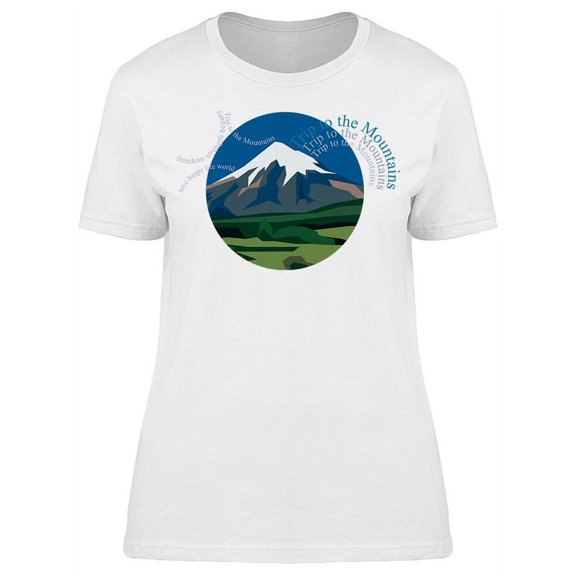 Mountain Peaks Peru T-Shirt Women -Image by Shutterstock, Female Medium
