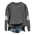 thumbnail image 5 of XIAONU Sweatshirts For Womens Halloween Cute Ghost Long Sleeve Printed Tops Pleasure Baggy Crewneck Pullover Sweatshirt, 5 of 5