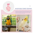 thumbnail image 3 of ADDHAT Pañales Reutilizables Para Pájaros Con Ropa Rosa Decorativa Ideal Para Loros Y Actividades, 3 of 8