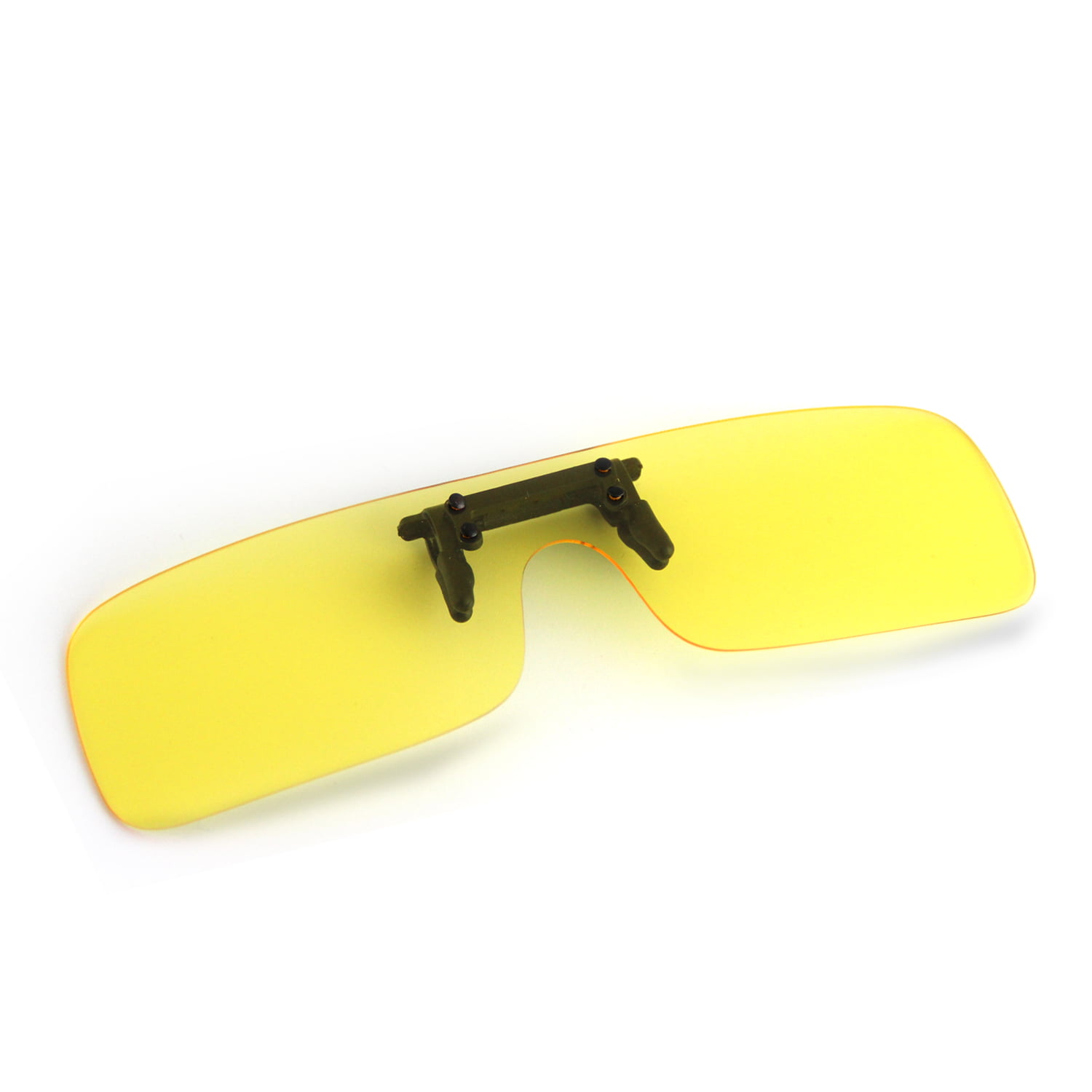 100% UV400 Unisex Night Vision Clip On Outdoor Riding Driving Glasses Anti Glare 