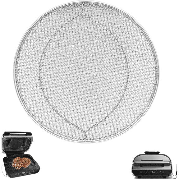 GCQ Splatter Shield for Ninja Fg551 Foodi Smart XL Grill, Replacement Stainless Steel Splatter Screen Air Fryer Accessories for Ninja Fg551 Foodi Smart XL 6-in-1 Indoor Grill