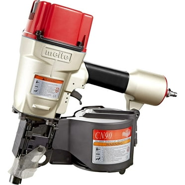 MEITE CN90  Industrial Coil Siding Nailer 15 Degree 2-1/4" to 3-1/2" Pneumatic Coil Nail Gun with Aluminum Housing