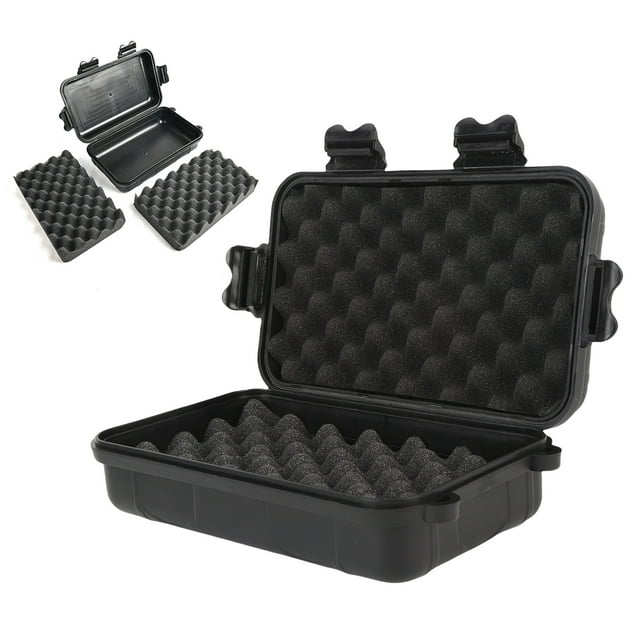 Boîte de Survie Conteneur de Rangement, Multifonctionnel Léger ABS et PC Grande Capacité Antichoc Étanche pour Voyage